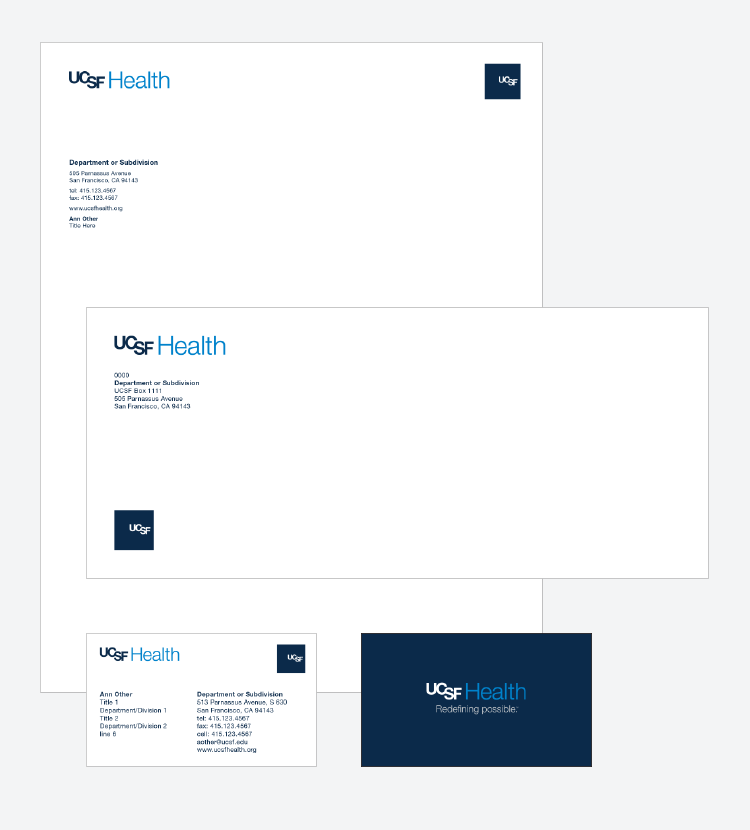 UCSF Health collateral examples