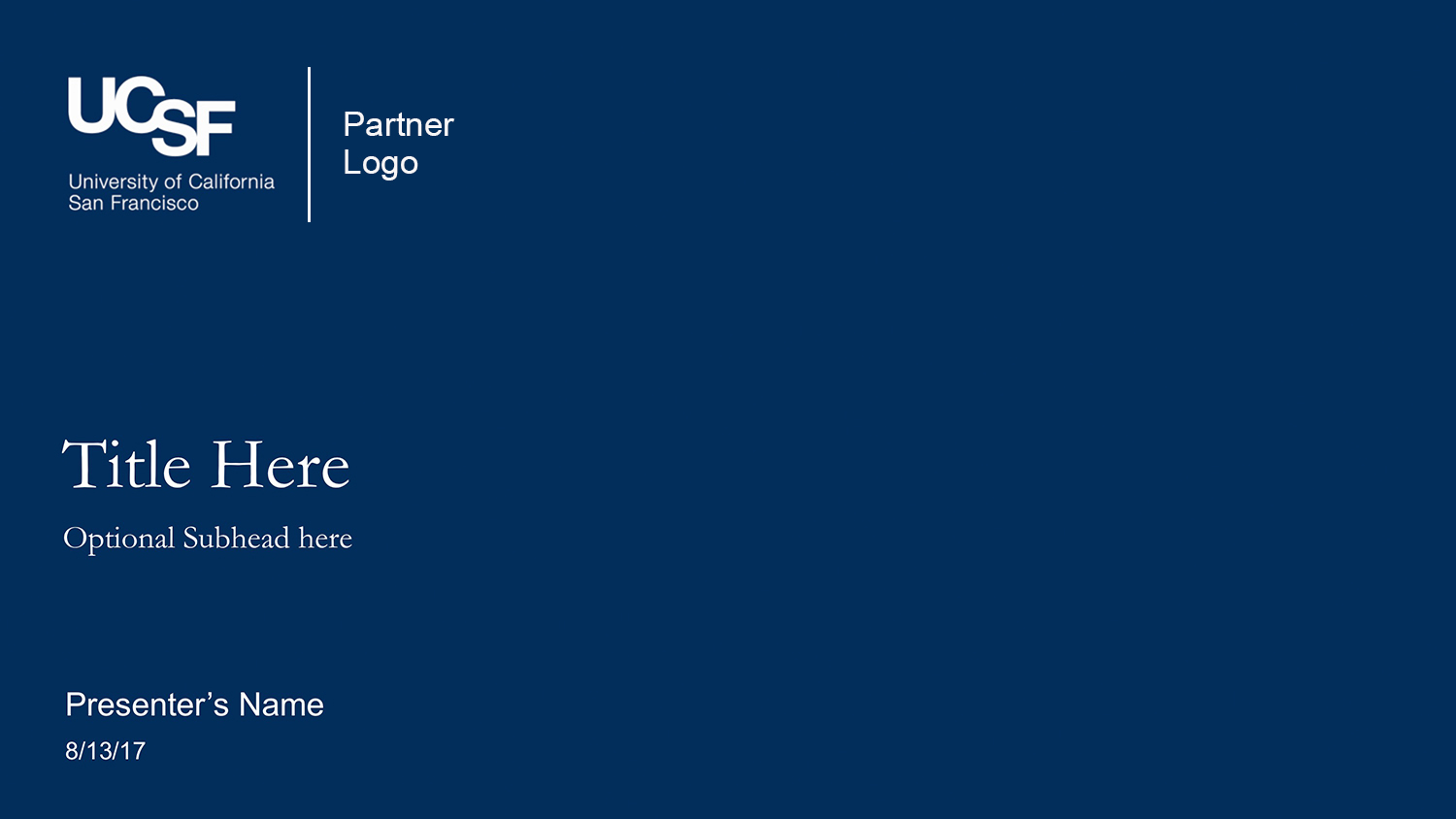 Ucsf Powerpoint Template
