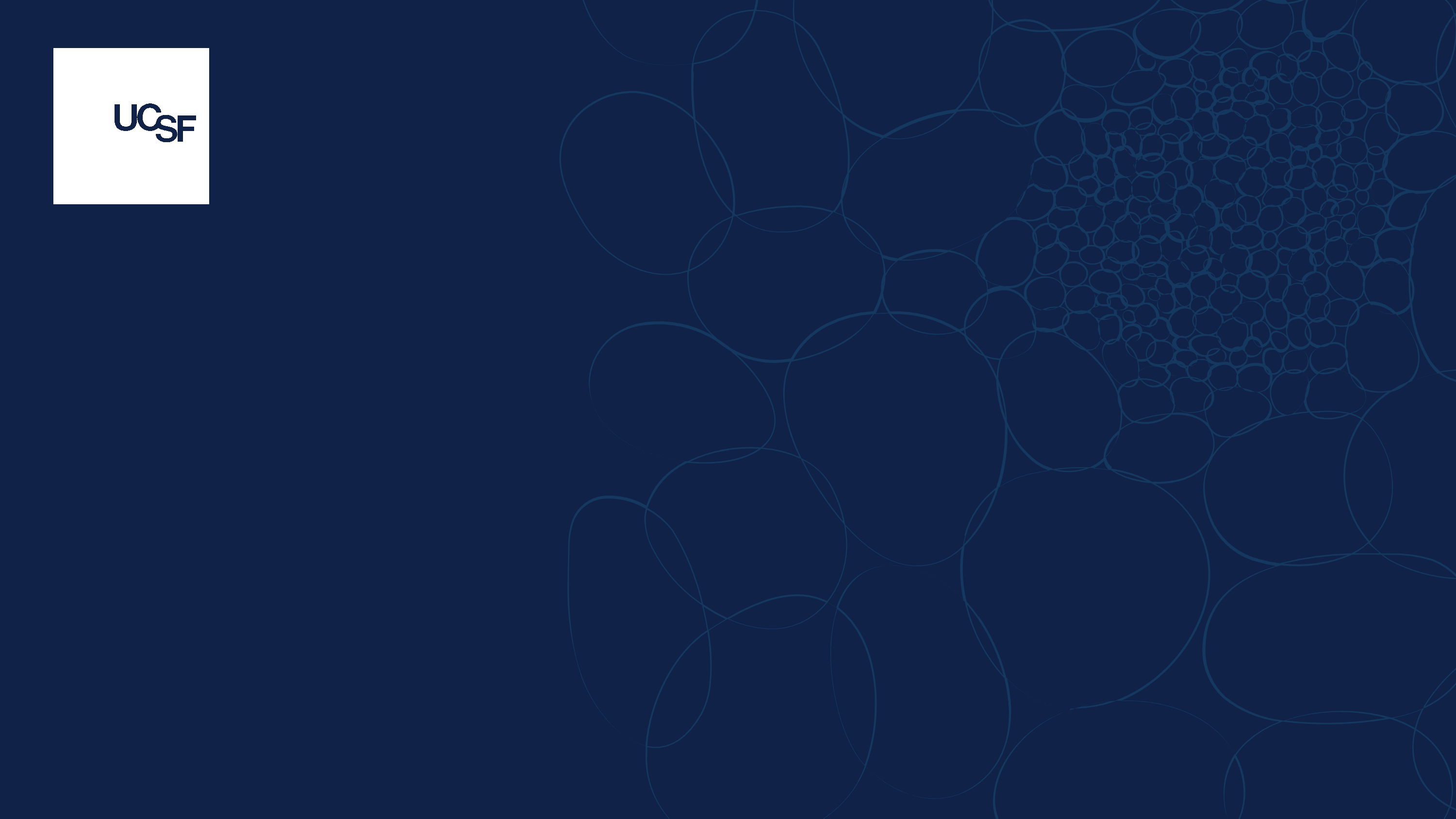 title slide example navy with scientific pattern bubbles